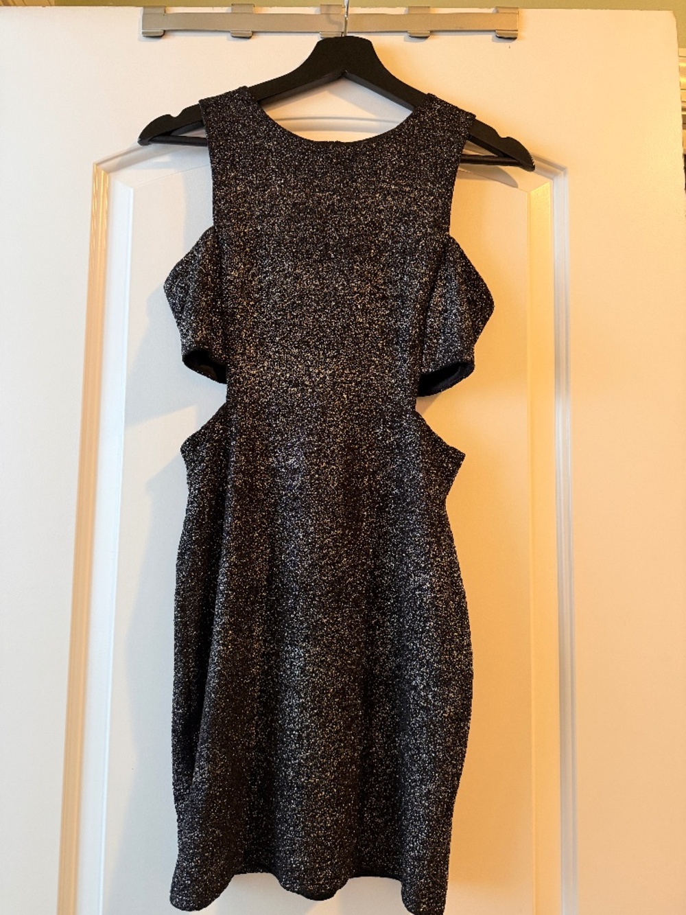 Glittery Little Black Dress